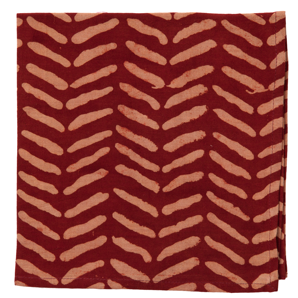 Countryside Napkin - Chevron - Red (Set of 2)
